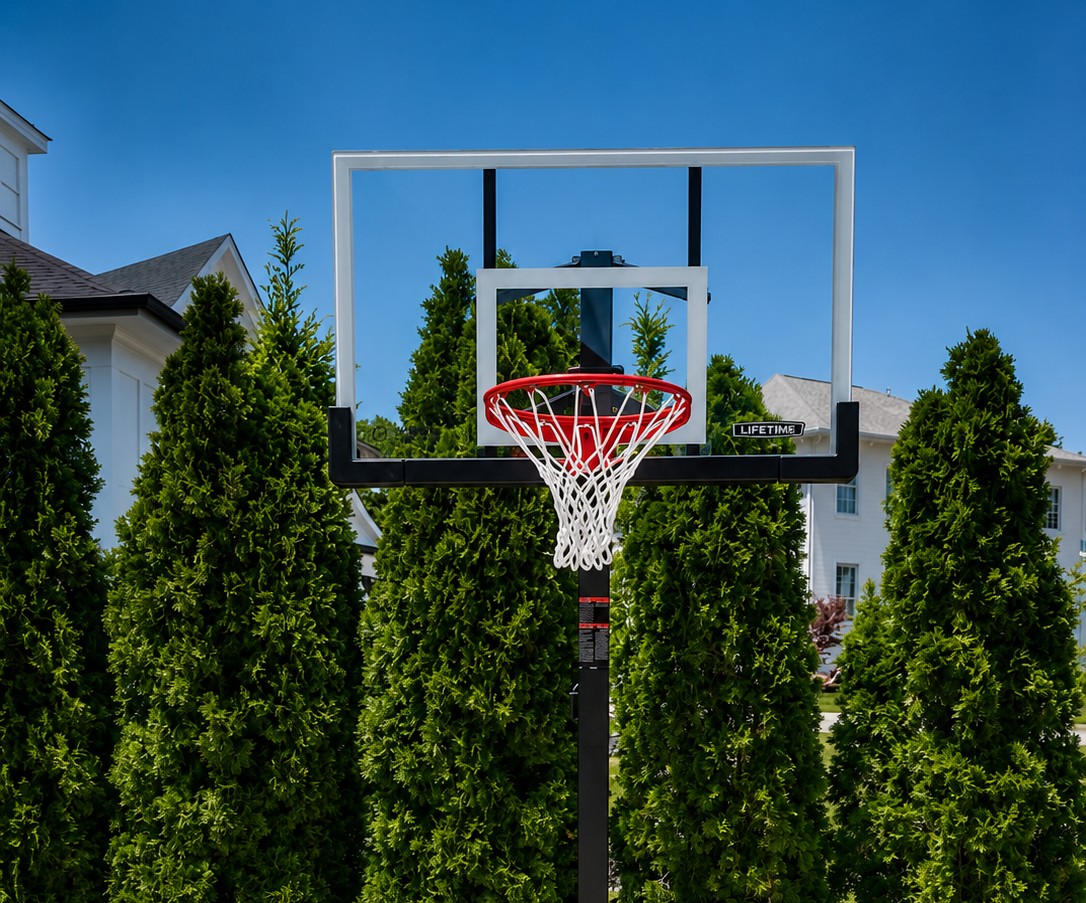 In-ground basketball hoop installation service