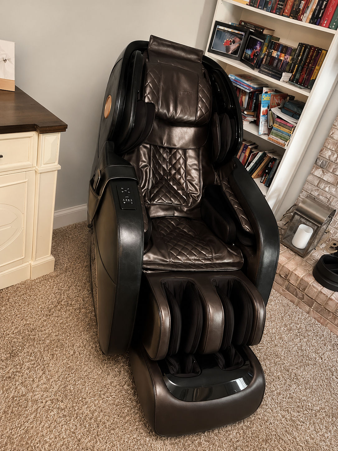 White-glove massage chair setup