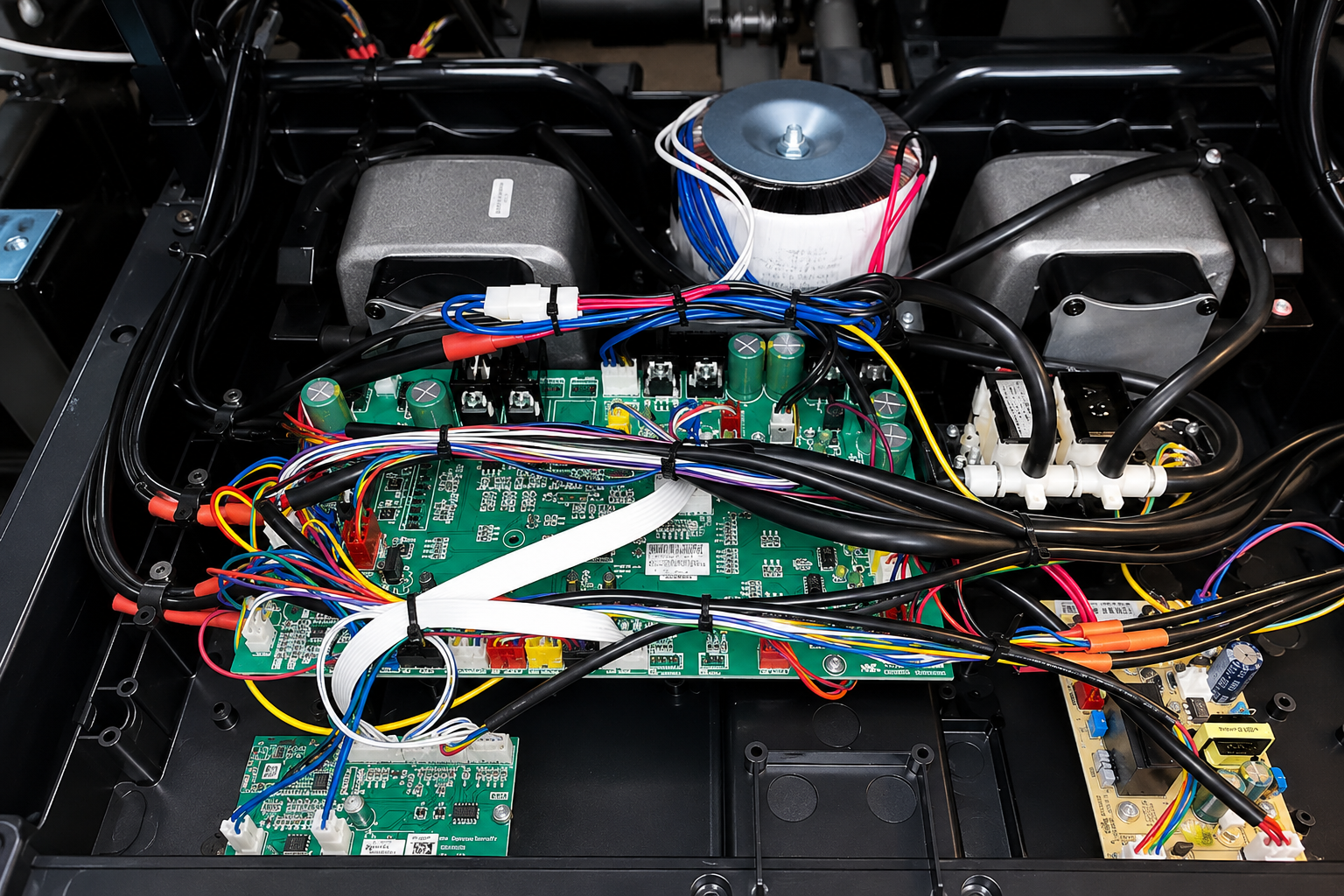 Technician performing repair and troubleshooting work